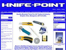 Tablet Screenshot of knife-point.co.uk